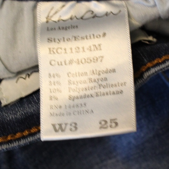 KanCan Skinny Jeans Blue Faded Wash Mid Rise Women’s Size 25 - Picture 4 of 6